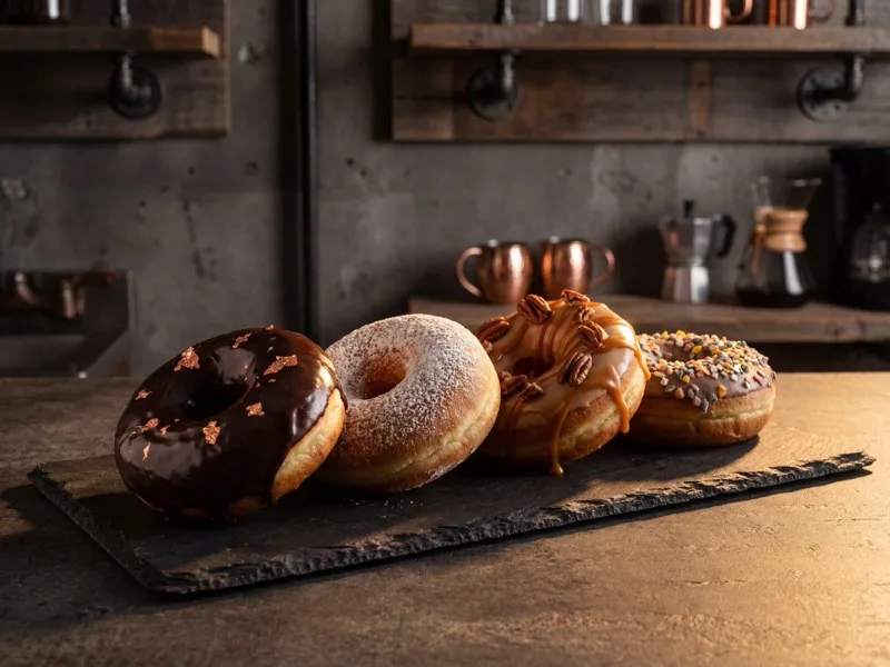 Frische Donuts und Gebaeck bei Eiscafé Leck Mich. in Duisburg